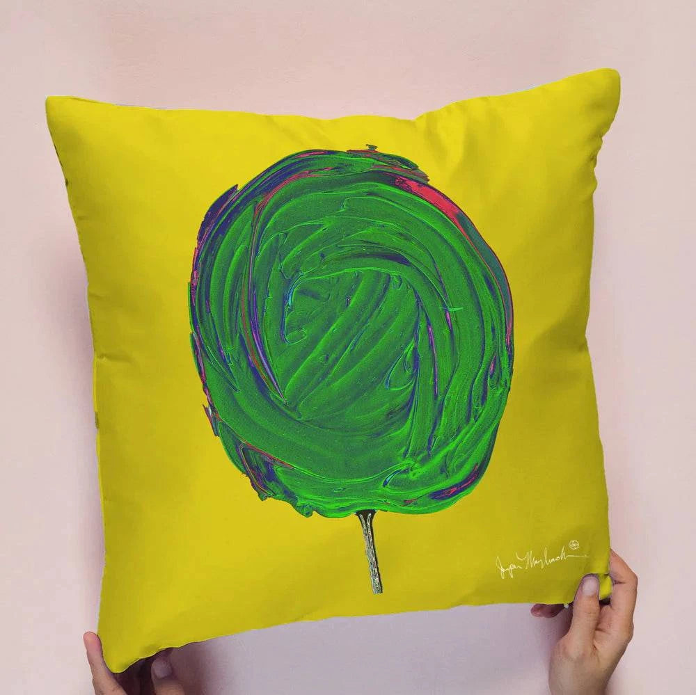 Cosmic Strawberry and Lime Pillow Indoor/Outdoor-Double Sided Print by Jumper Maybach®.