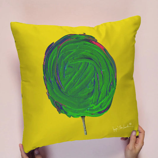Cosmic Lime Pillow Indoor Outdoor by Jumper Maybach 1