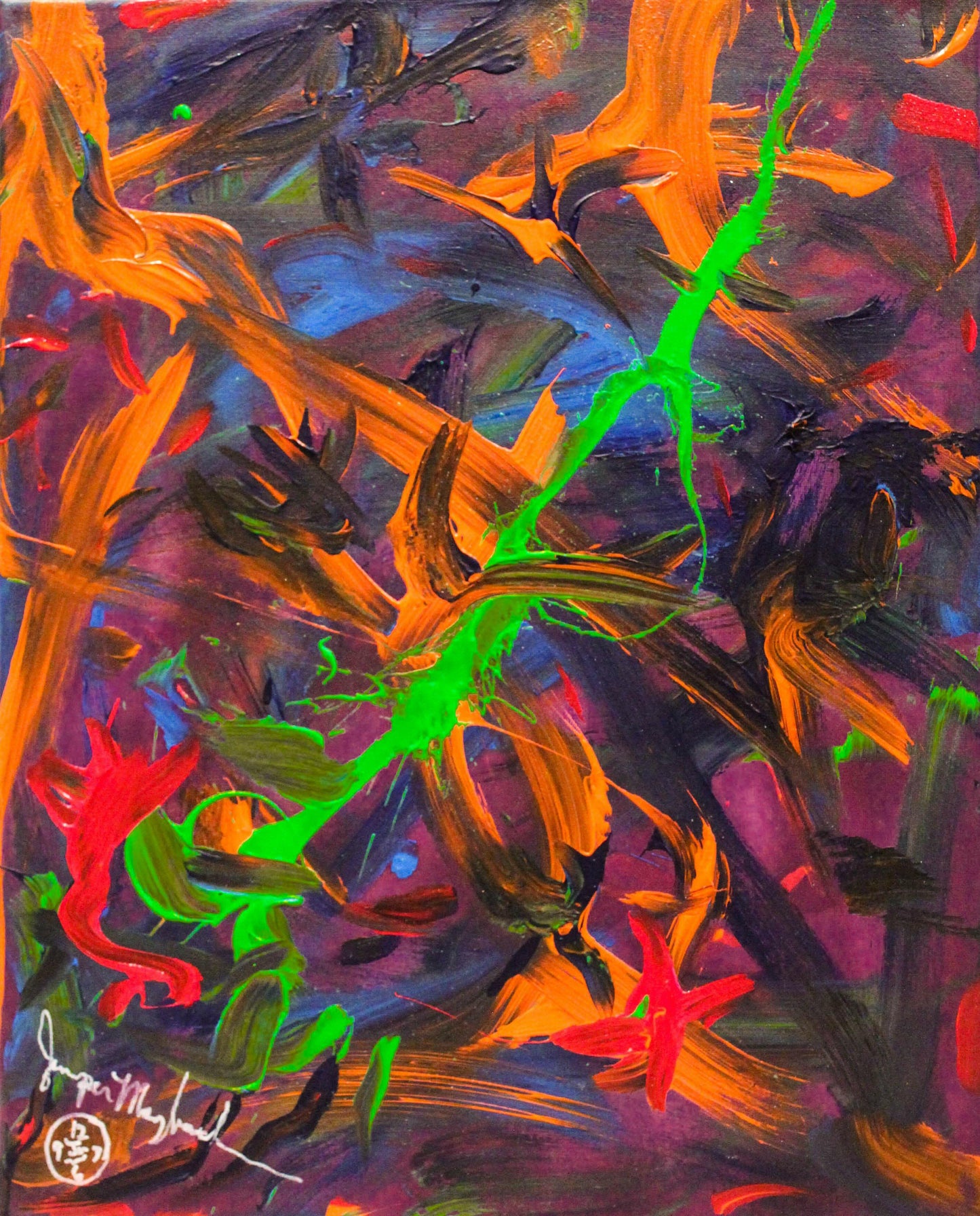 Dancing Bird (Print on Canvas) - Jumper Maybach