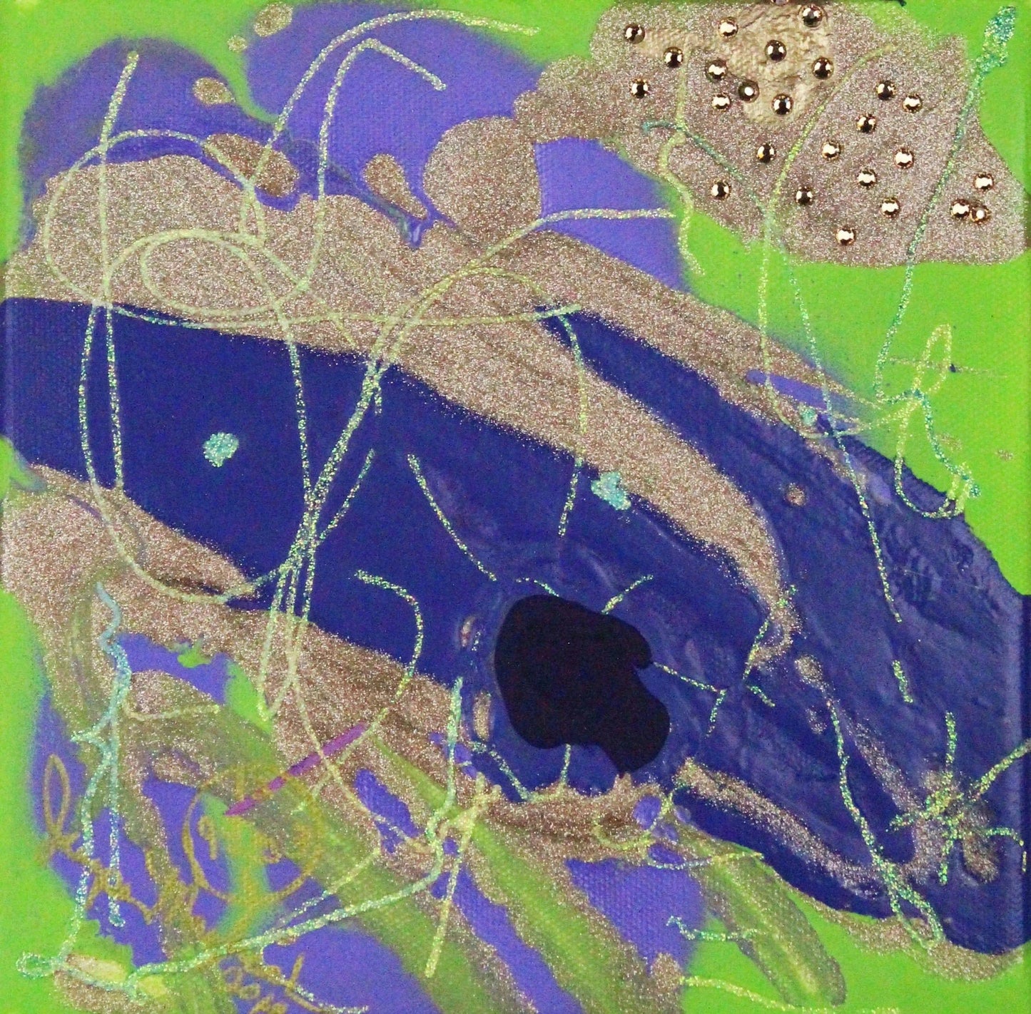 Gold Dog - Original Painting - Jumper Maybach