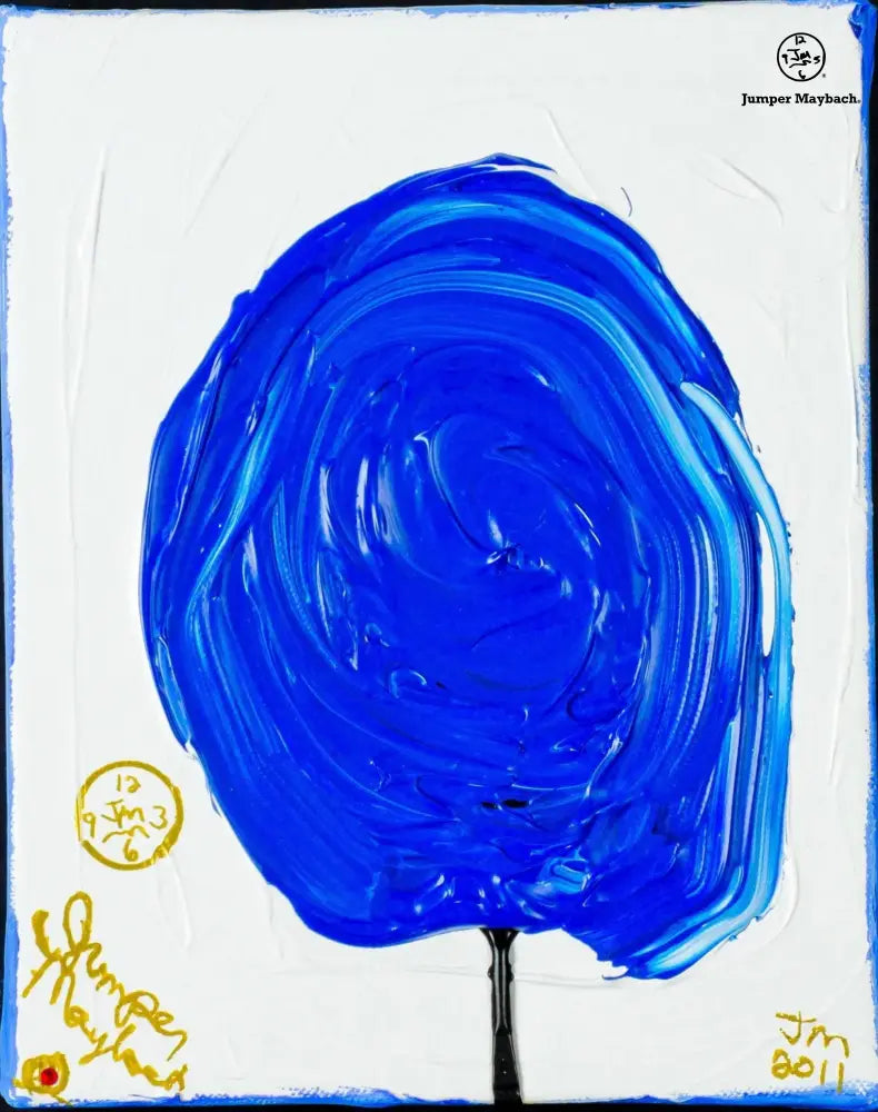 Blueberry Cotton Candy #3 - Original Painting - Jumper Maybach