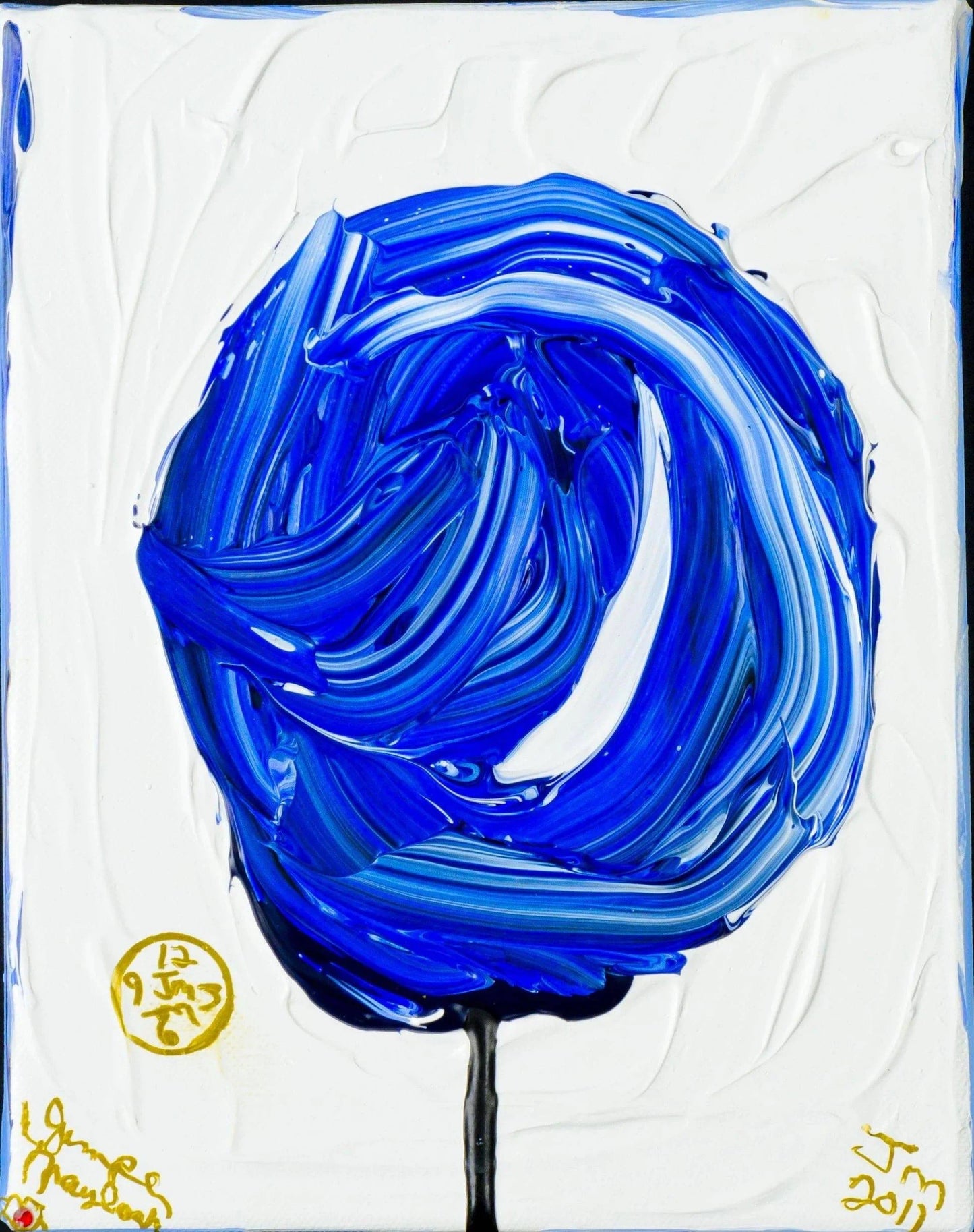 Blueberry Cotton Candy #1 - Original Painting - Jumper Maybach