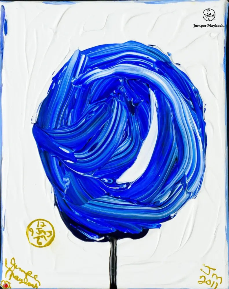 Blueberry Cotton Candy #1 - Original Painting - Jumper Maybach