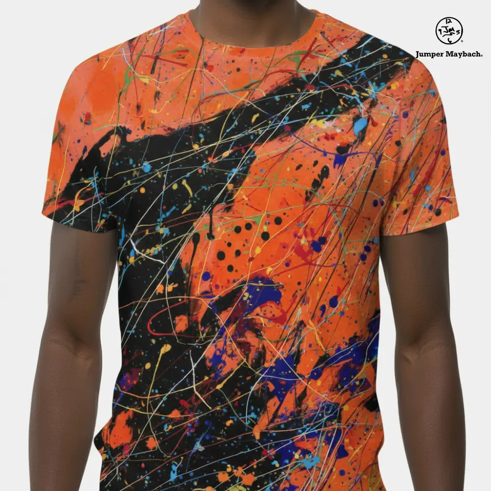 Orange Eclipse, MEN'S T-Shirt by Jumper Maybach® - Jumper Maybach
