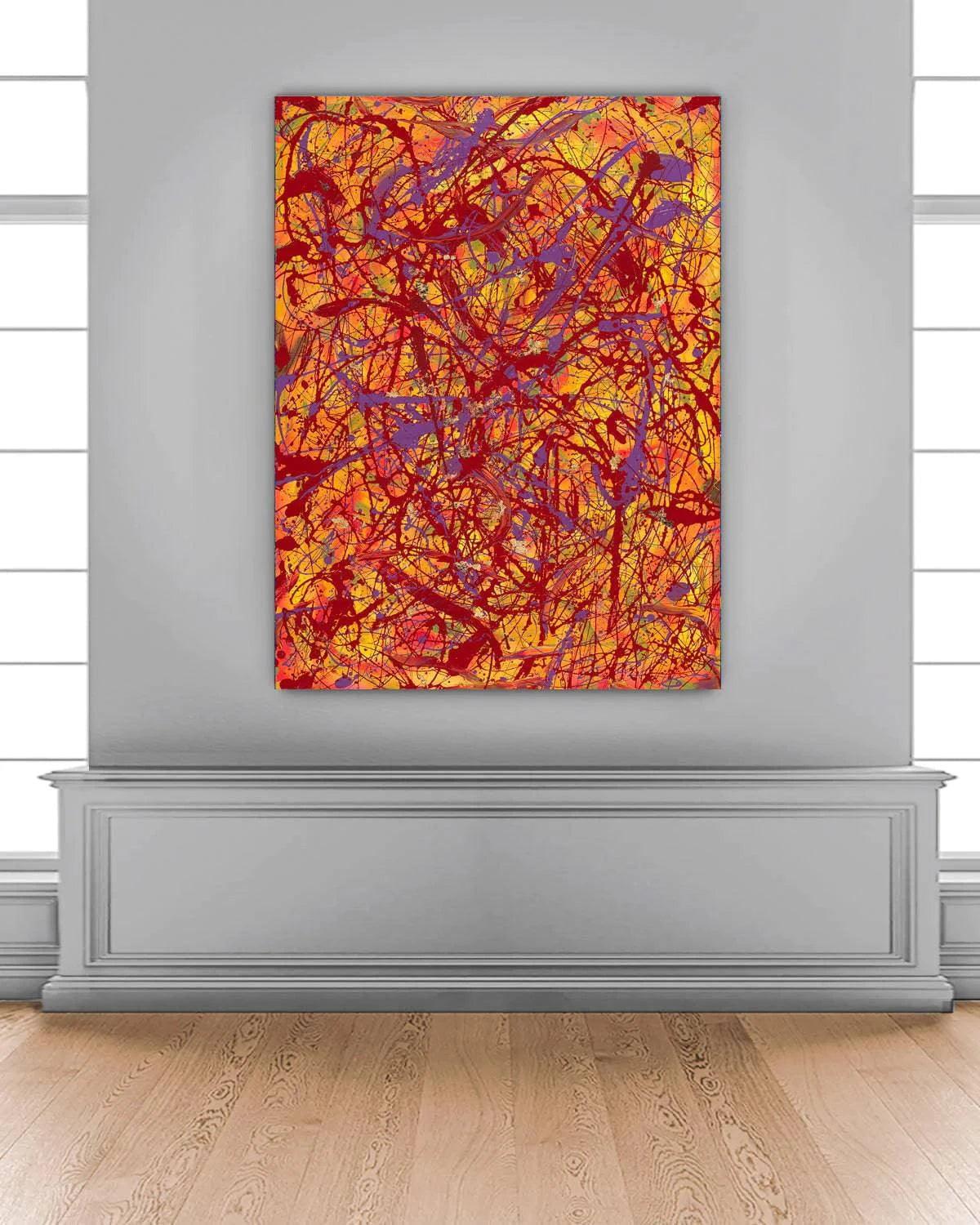 Orange Space - Original Painting - Jumper Maybach