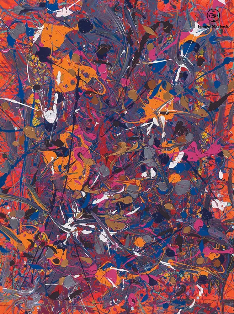 Original artwork titled "Peace to the World" by Jumper Maybach featuring a vibrant, expressive painting of peace and harmony.