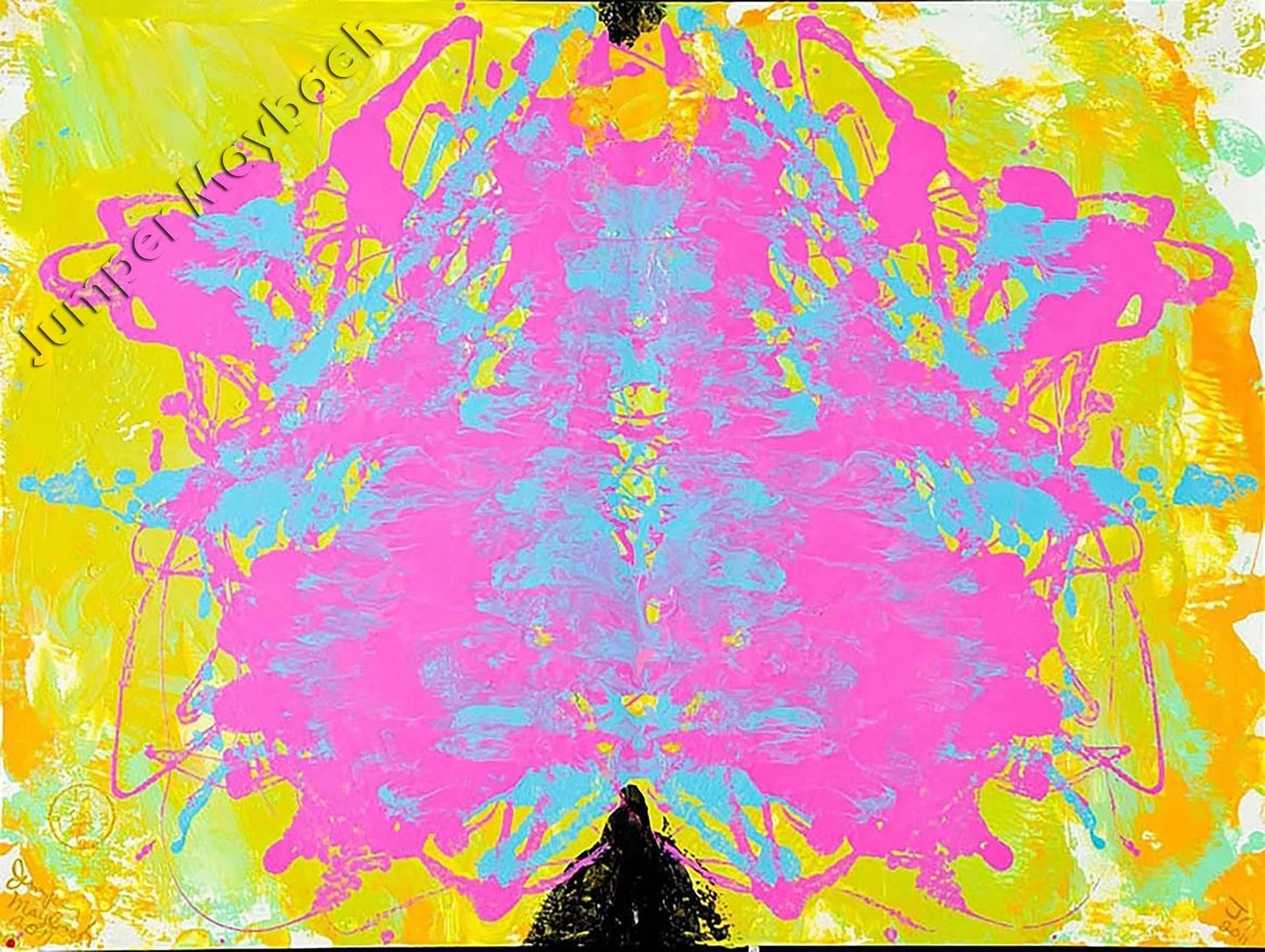 Pink Butterfly - Original Painting - Jumper Maybach