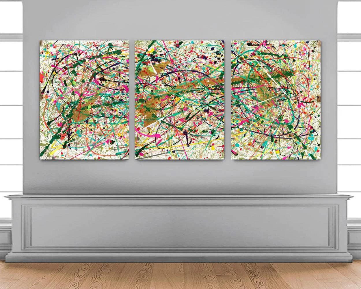Pop Rock Planet (Triptych) - Original Painting - Jumper Maybach