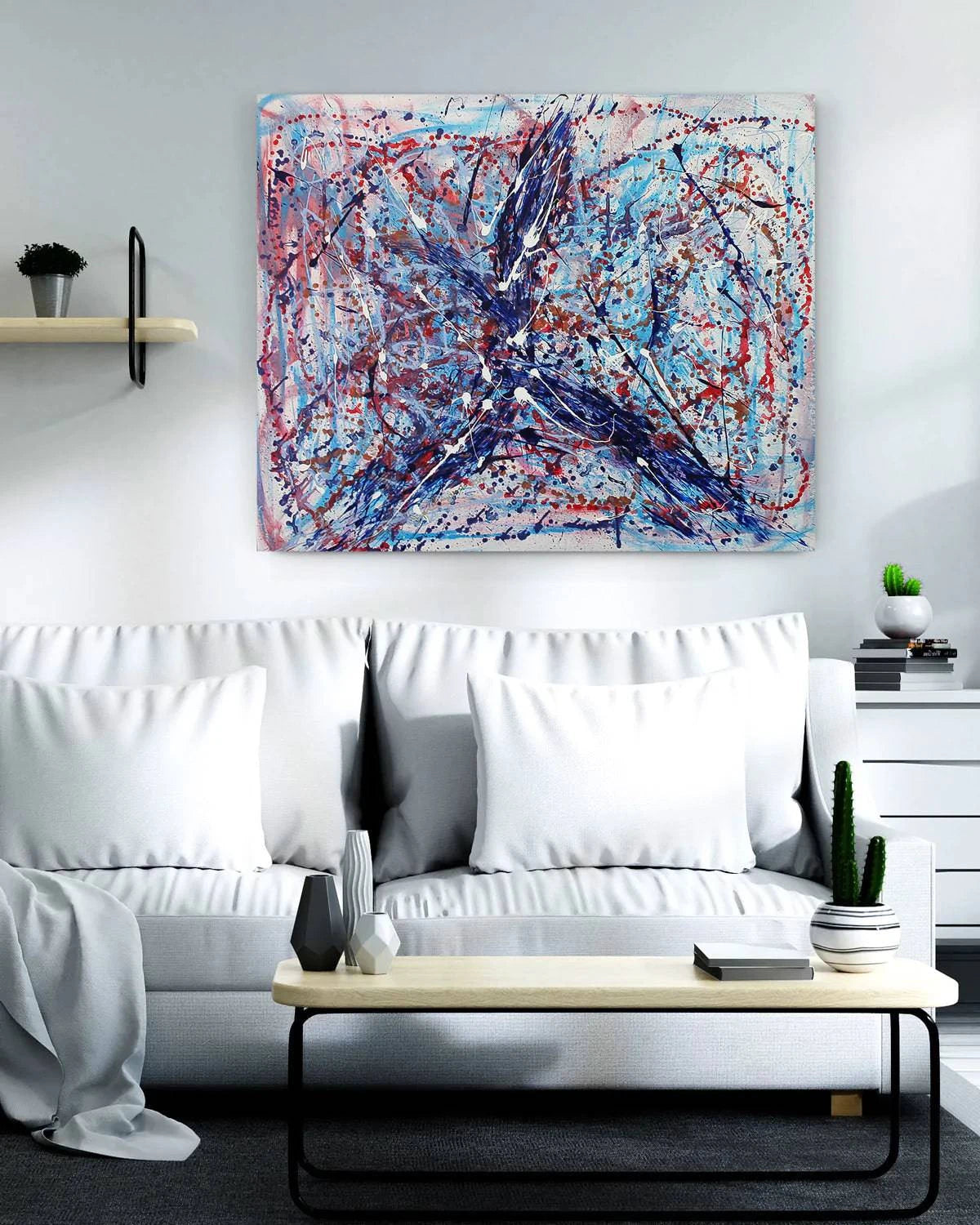 Stars N Stripes Galaxy - Original Painting - Vignette