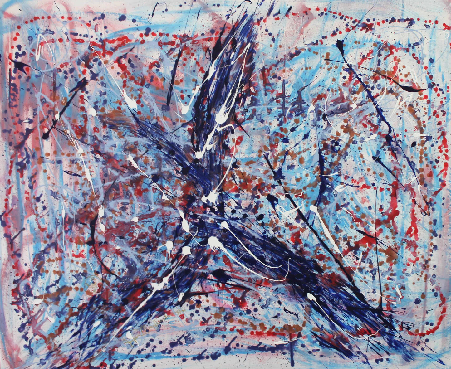 Stars N Stripes Galaxy - Original Painting - Jumper Maybach