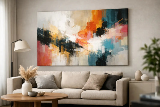 How Abstract Canvas Prints Transform a Room