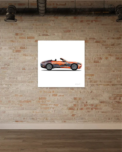 1 - Orange Eclipse Car by Jumper Maybach® (Print on Canvas) - Jumper Maybach Prints