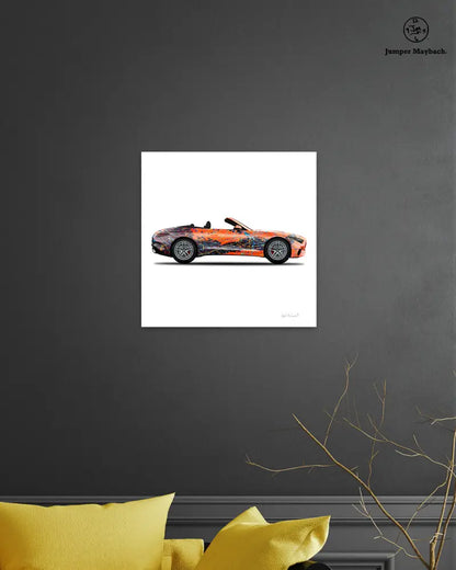 1 - Orange Eclipse Car by Jumper Maybach® (Print on Canvas) - Jumper Maybach Prints