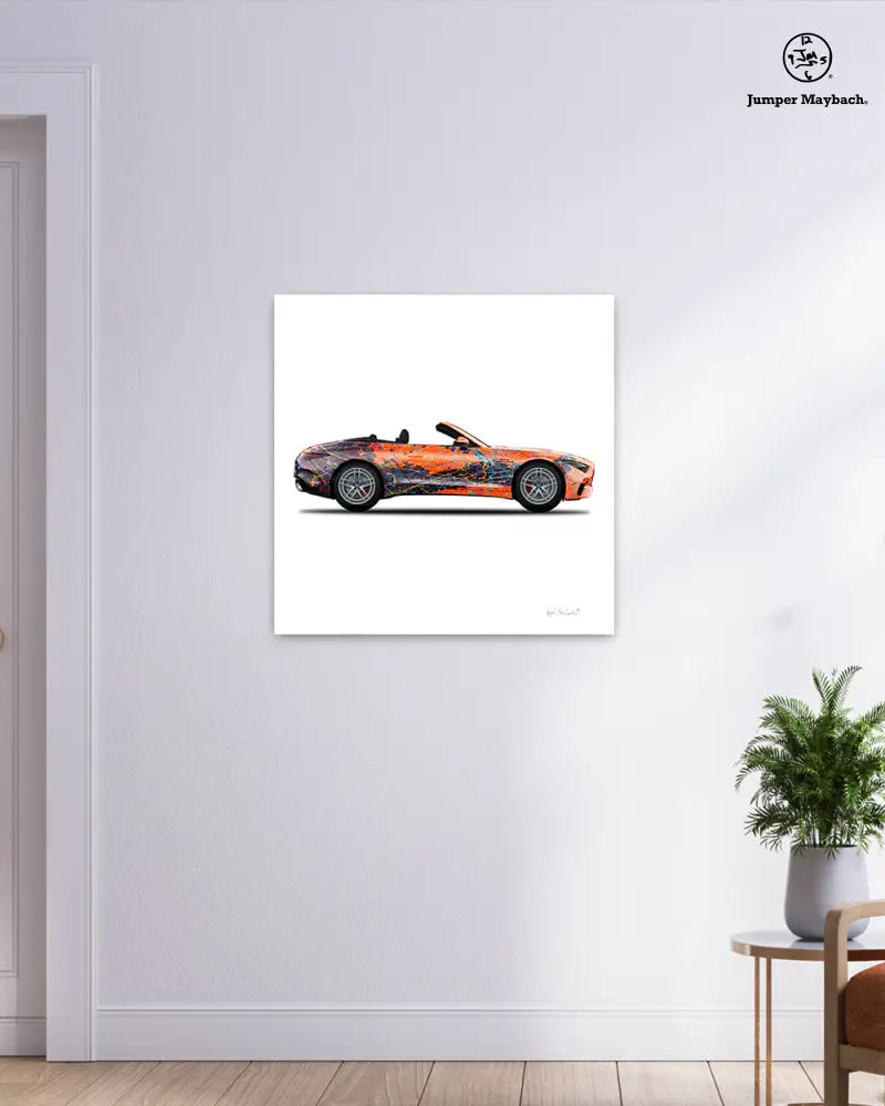 1 - Orange Eclipse Car by Jumper Maybach® (Print on Canvas) - Jumper Maybach Prints