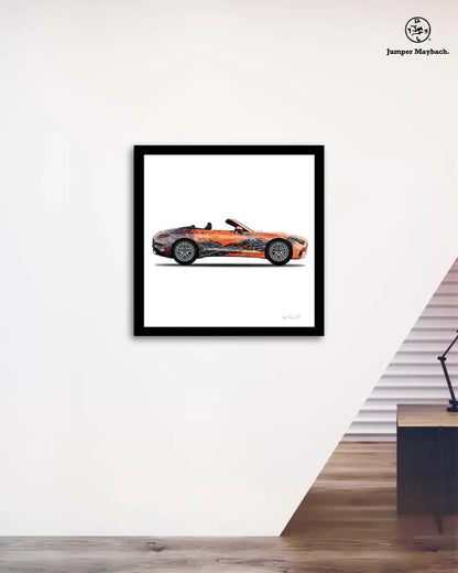 1 - Orange Eclipse Car by Jumper Maybach® (Print on Paper) - Jumper Maybach Prints