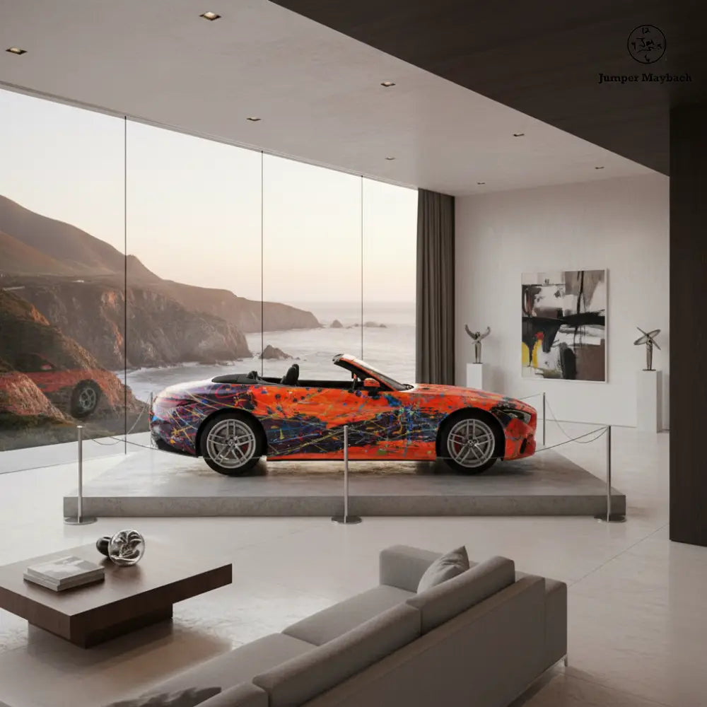 1 - Orange Eclipse Car by Jumper Maybach® (Print on Paper) - Jumper Maybach Prints