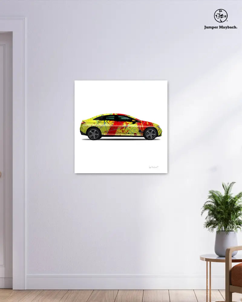1 - Red Rocket Car by Jumper Maybach® (Print on Canvas) - Jumper Maybach Prints