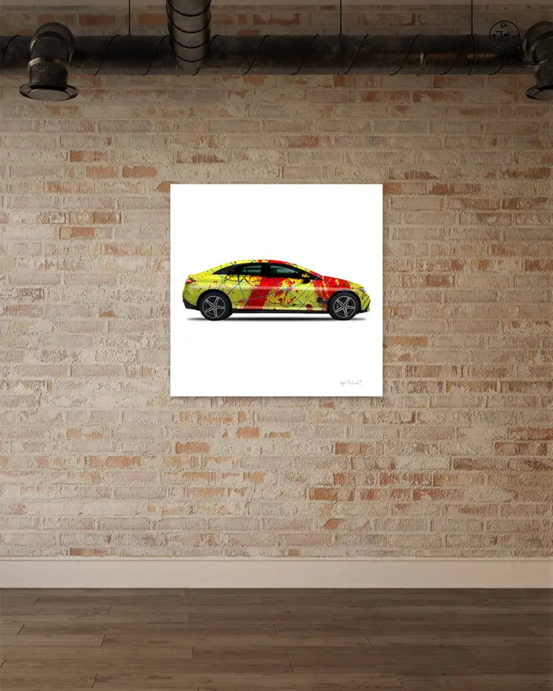 1 - Red Rocket Car by Jumper Maybach® (Print on Canvas) - Jumper Maybach Prints