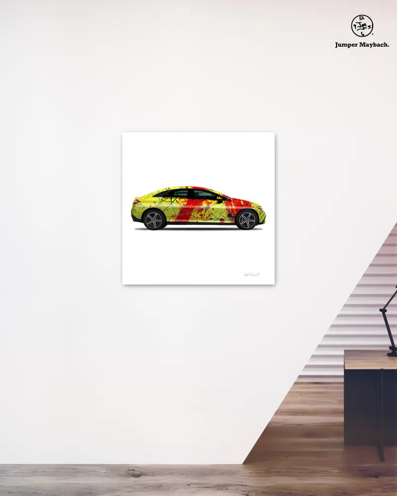 1 - Red Rocket Car by Jumper Maybach® (Print on Canvas) - Jumper Maybach Prints