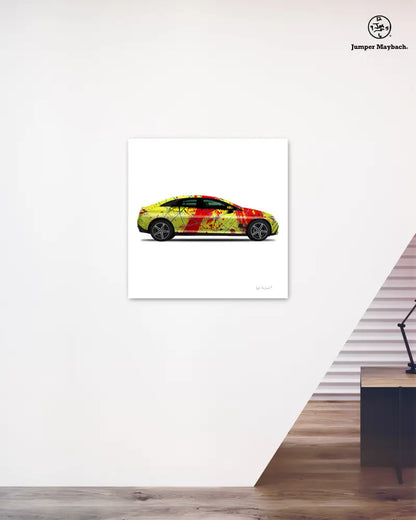 1 - Red Rocket Car by Jumper Maybach® (Print on Canvas) - Jumper Maybach Prints