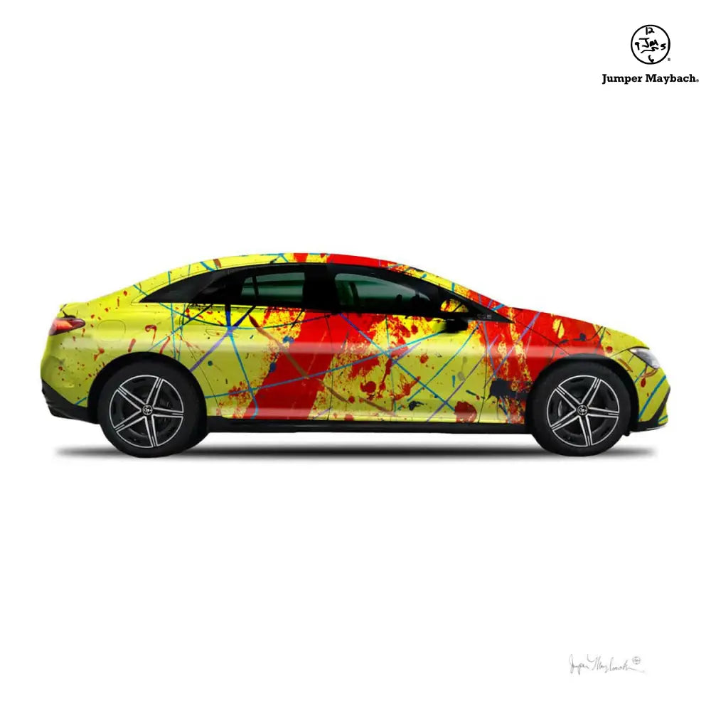1 - Red Rocket Car by Jumper Maybach® (Print on Canvas) - Jumper Maybach Prints