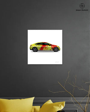 1 - Red Rocket Car by Jumper Maybach® (Print on Canvas)