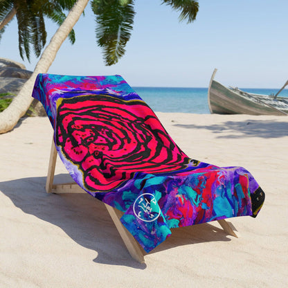 Cotton Candy Rose Beach Towel by Jumper Maybach® - Jumper Maybach