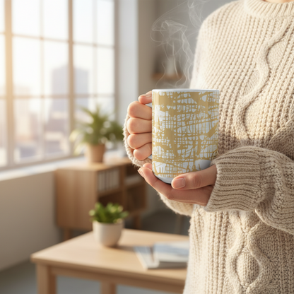 Honey Matrix 15oz Mug by Jumper Maybach® - Jumper Maybach