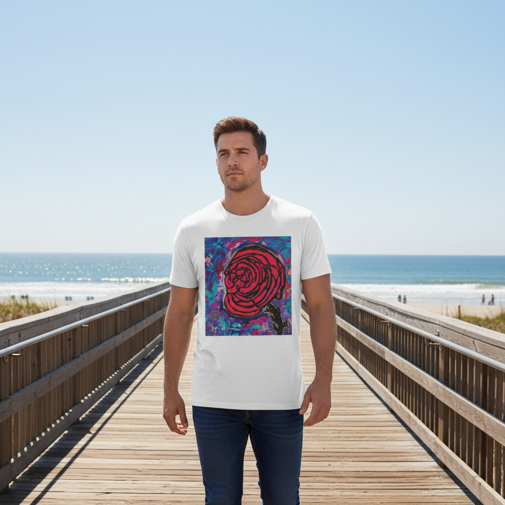 Cotton Candy Rose by Jumper Maybach® - MEN'S Cotton Crew Tee - Jumper Maybach