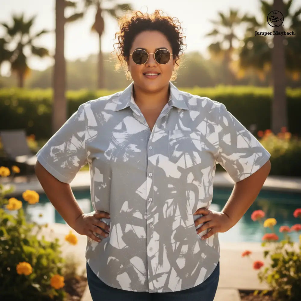 White Winds PLUS SIZE Resort UNISEX Shirt by Jumper Maybach® - Jumper Maybach