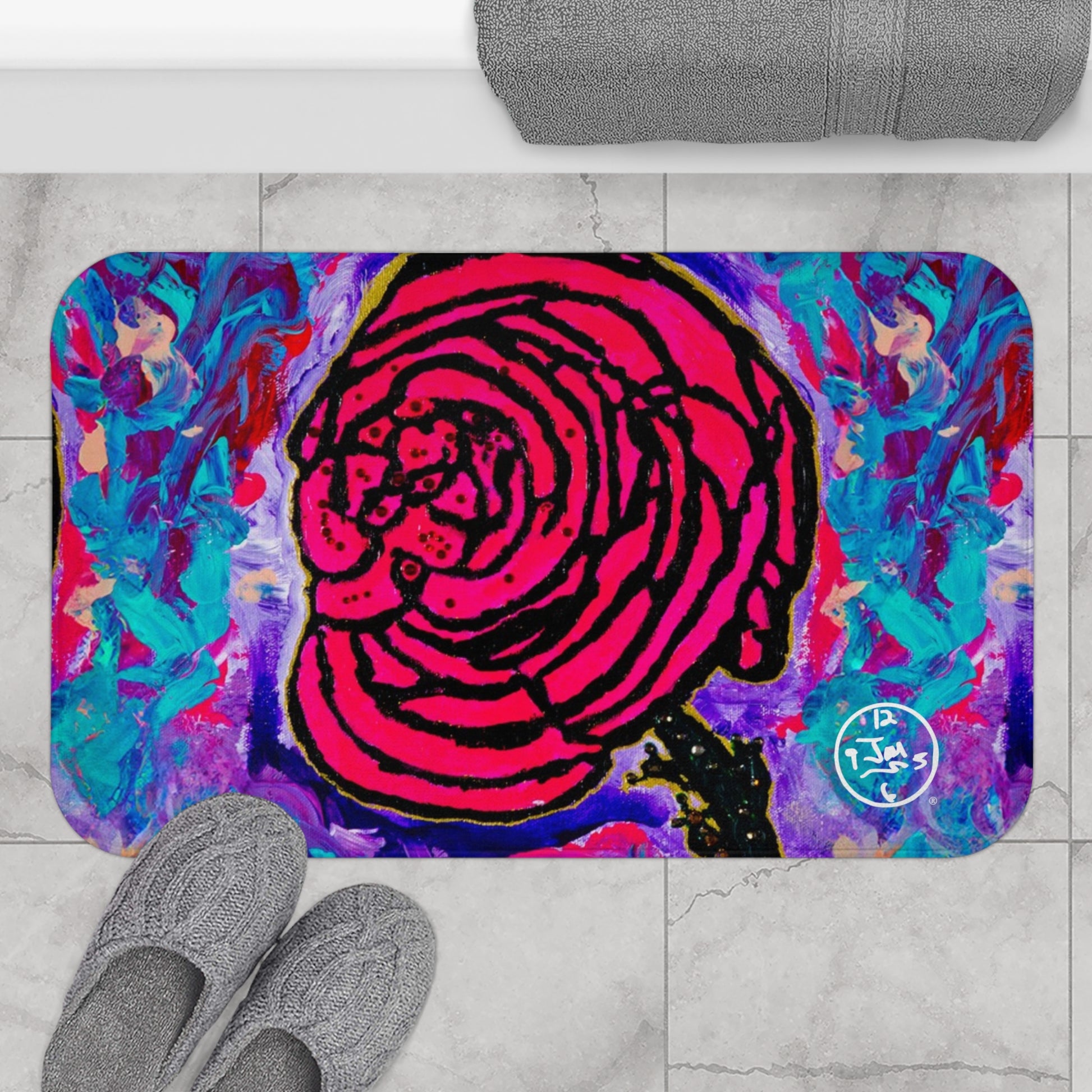 Cotton Candy Rose Bath Mat by Jumper Maybach® - Jumper Maybach