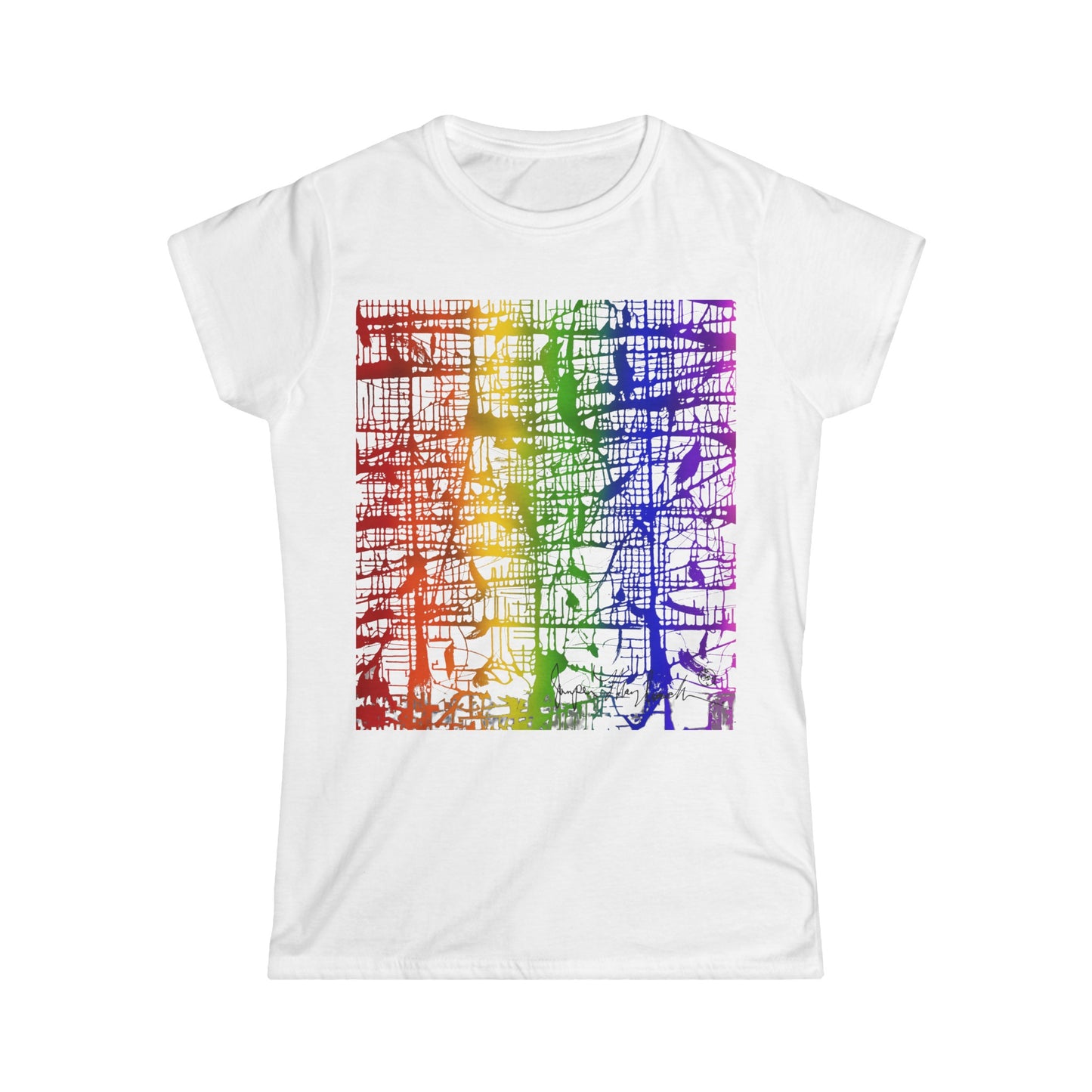 Rainbow Matrix WOMEN'S Softstyle Tee by Jumper Maybach® - Jumper Maybach