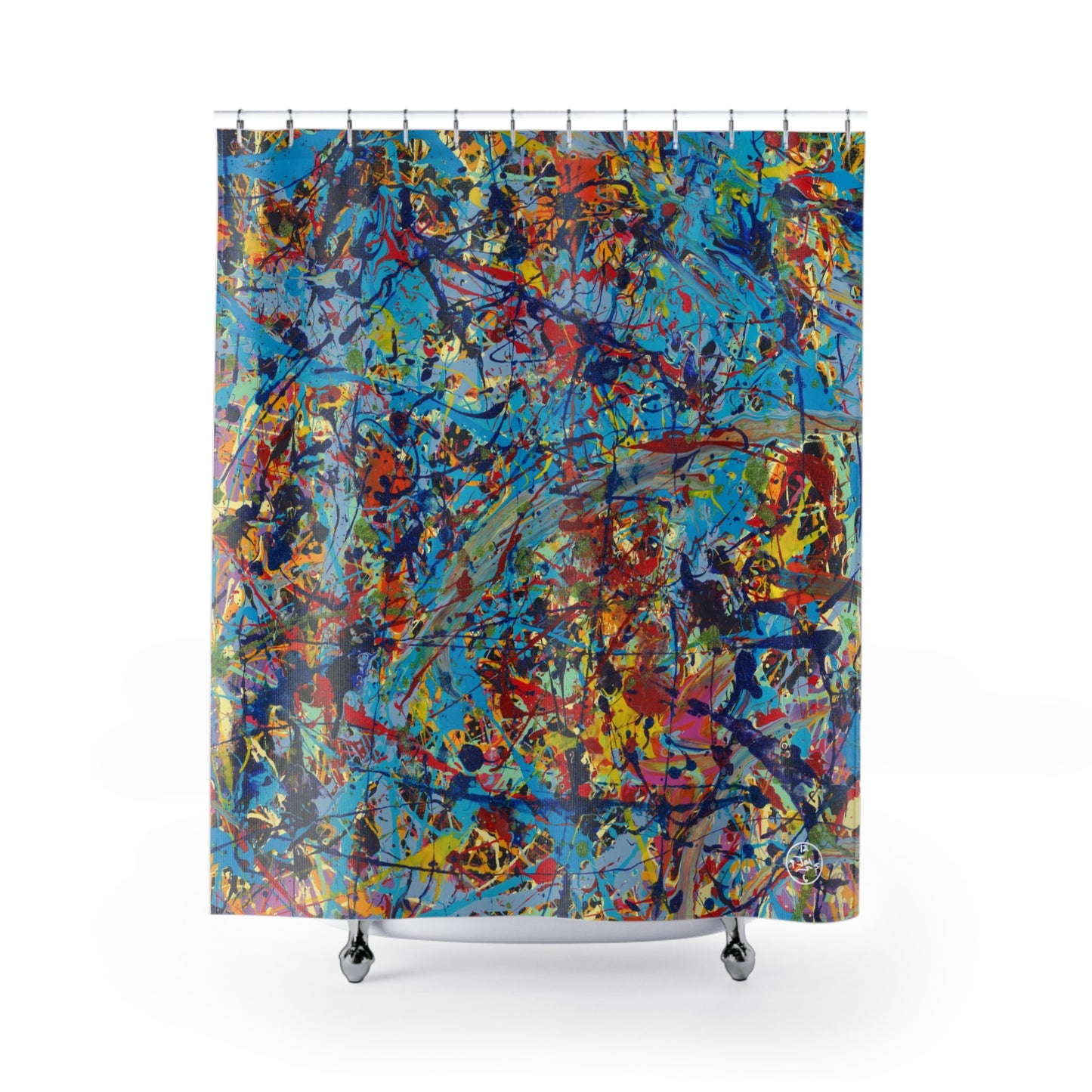 Taffy Galaxy Shower Curtain by Jumper Maybach®