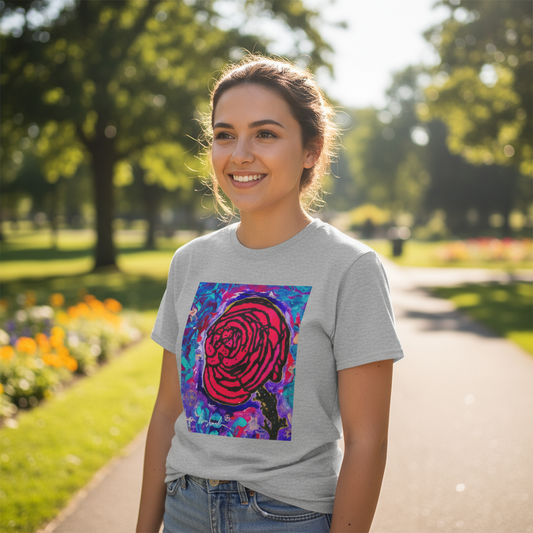 Cotton Candy Rose by Jumper Maybach® - WOMEN'S Softstyle Tee - Jumper Maybach