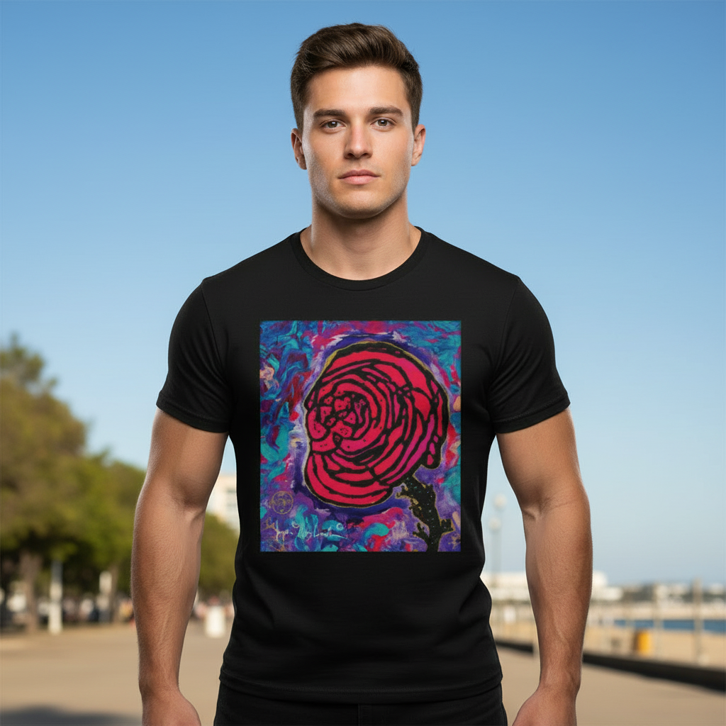 Cotton Candy Rose by Jumper Maybach® - MEN'S Cotton Crew Tee - Jumper Maybach