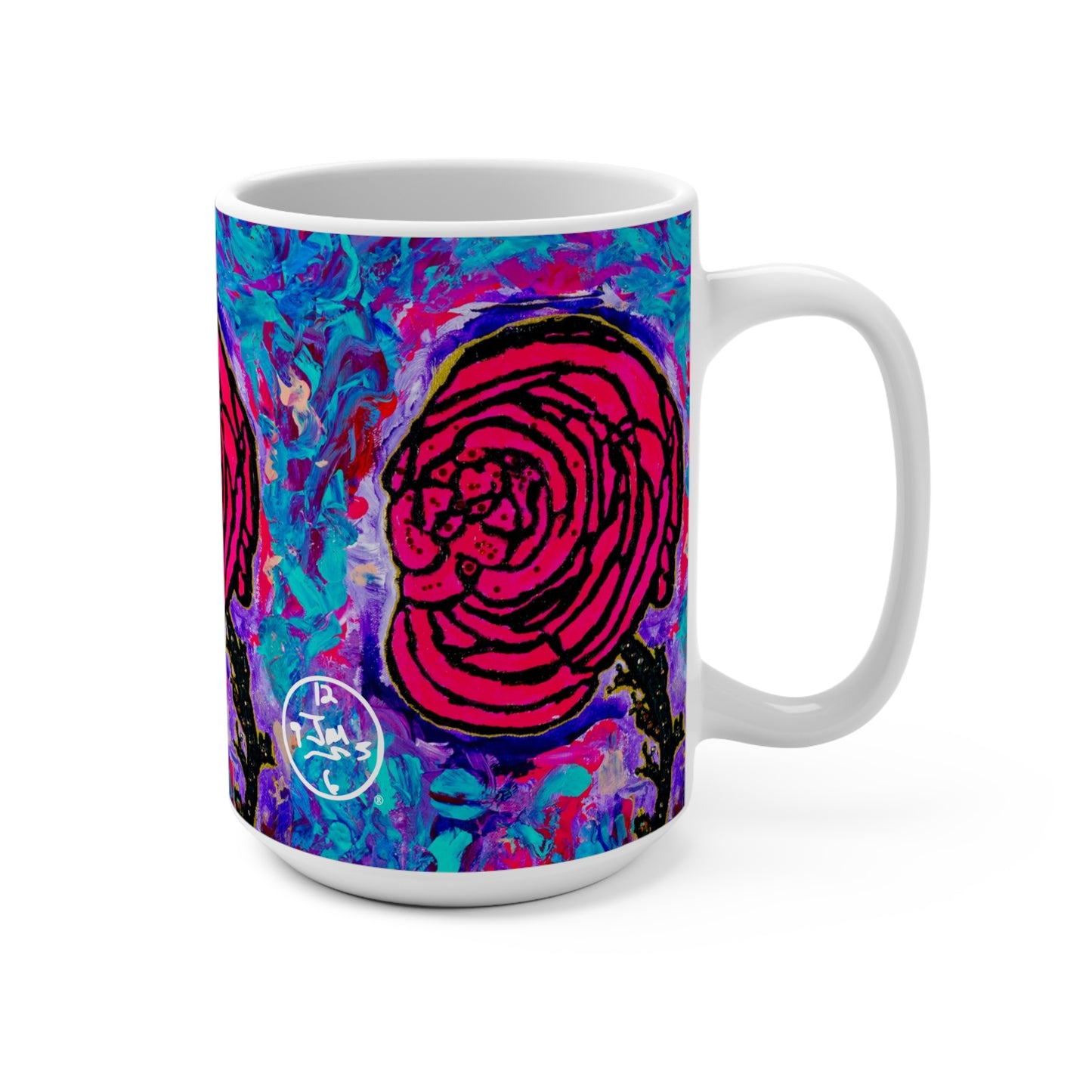 Cotton Candy Rose 15oz Mug by Jumper Maybach® - Jumper Maybach