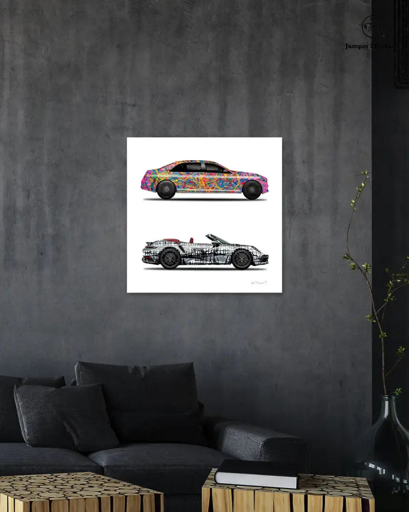 2 - Quantum Dream & Dark Matrix Cars by Jumper Maybach® (Print on Canvas) - Jumper Maybach Prints