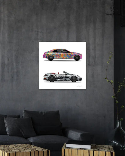 2 - Quantum Dream & Dark Matrix Cars by Jumper Maybach® (Print on Canvas) - Jumper Maybach Prints
