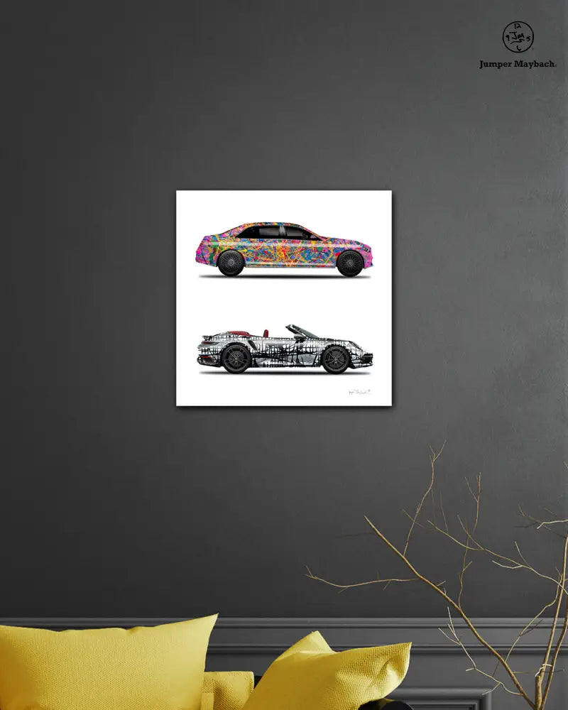 2 - Quantum Dream & Dark Matrix Cars by Jumper Maybach® (Print on Canvas) - Jumper Maybach Prints