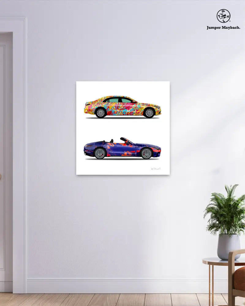 2 - World Jumper & New Galaxy Cars by Jumper Maybach® (Print on Canvas) - Jumper Maybach Prints