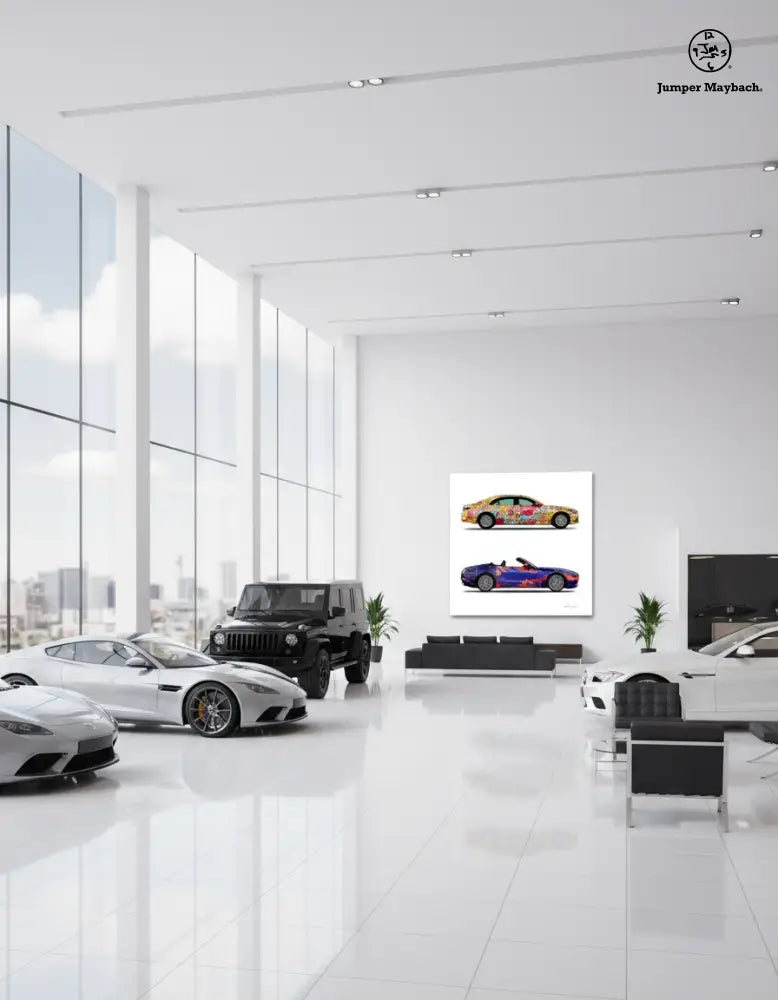 2 - World Jumper & New Galaxy Cars by Jumper Maybach® (Print on Canvas) - Jumper Maybach Prints