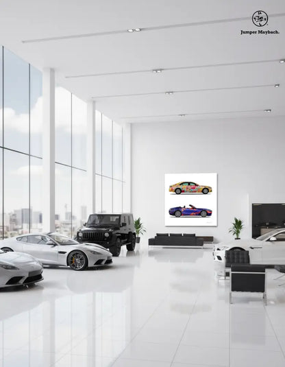 2 - World Jumper & New Galaxy Cars by Jumper Maybach® (Print on Canvas) - Jumper Maybach Prints