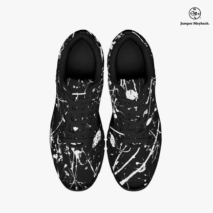 Aliens on the Moon athletic sneakers by Jumper Maybach, featuring lunar-themed alien graphics on JetPrint Fulfillment sneakers.