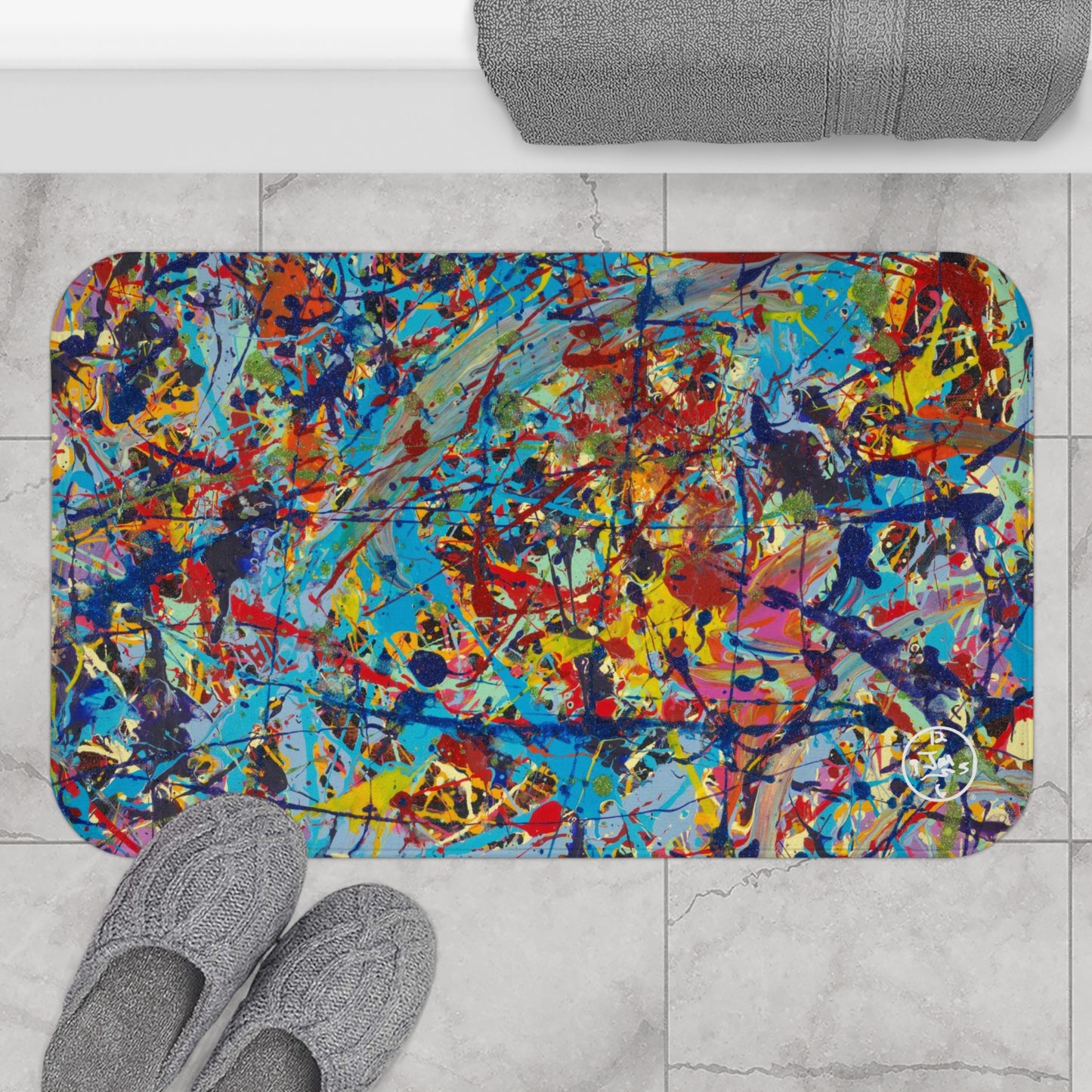 Taffy Galaxy Bath Mat by Jumper Maybach®