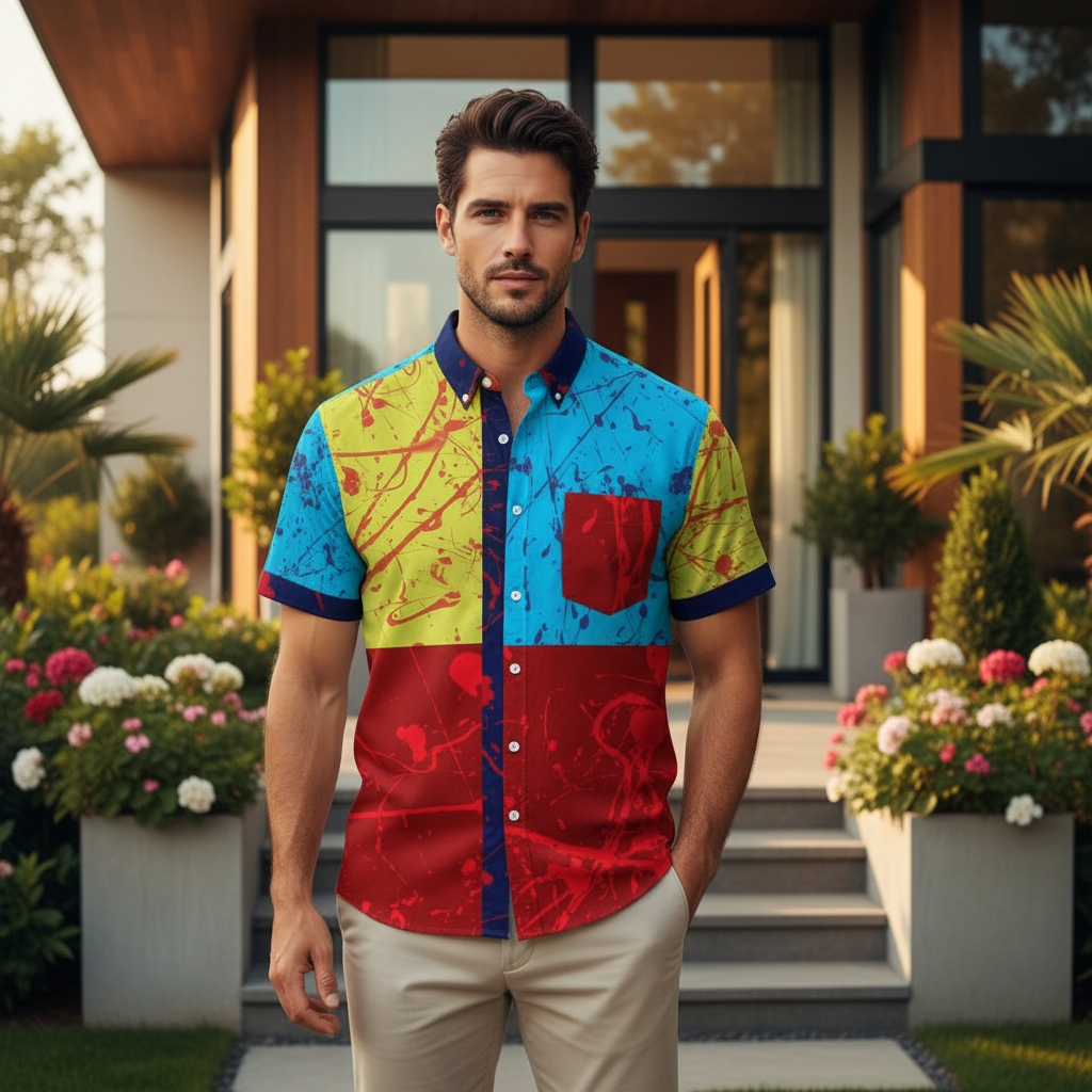 Polyphonic Planet Resort Unisex Shirt by Jumper Maybach®