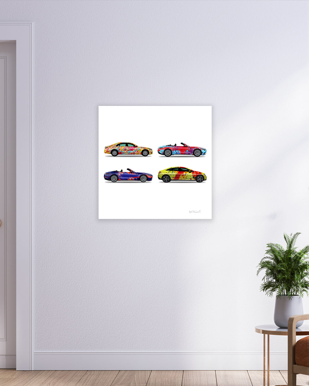 4 - Four Cars by Jumper Maybach® (Print on Canvas)