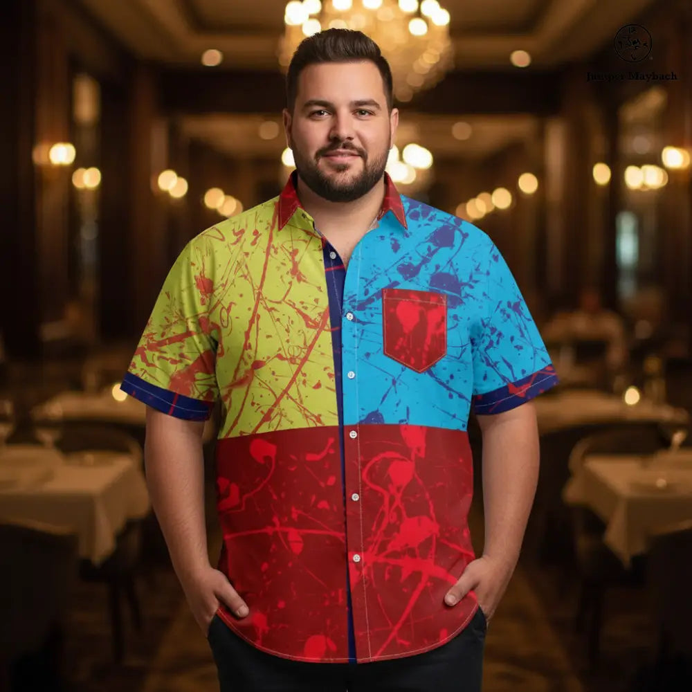 Polyphonic Planet Plus Size Resort Shirt