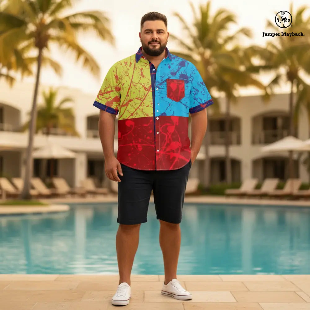 Polyphonic Planet PLUS SIZE Resort UNISEX Shirt by Jumper Maybach®