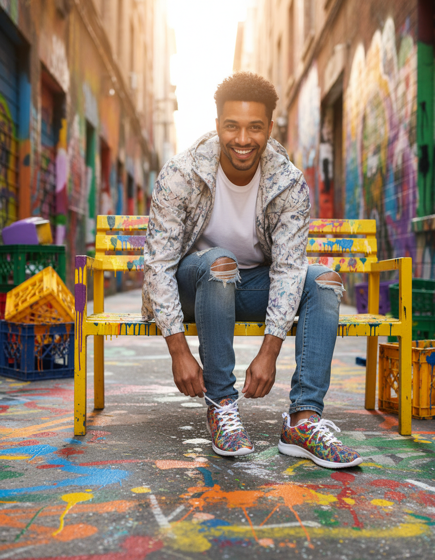 Infinite Candy Quasar Men's Athletic Shoe  by Jumper Maybach® - Jumper Maybach