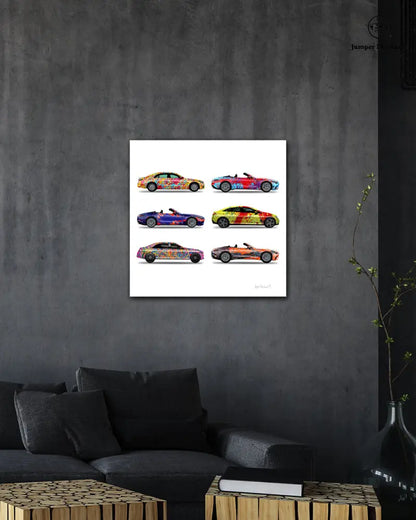 6 - Six Cars by Jumper Maybach® (Print on Canvas) - Jumper Maybach Prints
